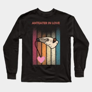 Funny Anteater in Love Long Sleeve T-Shirt